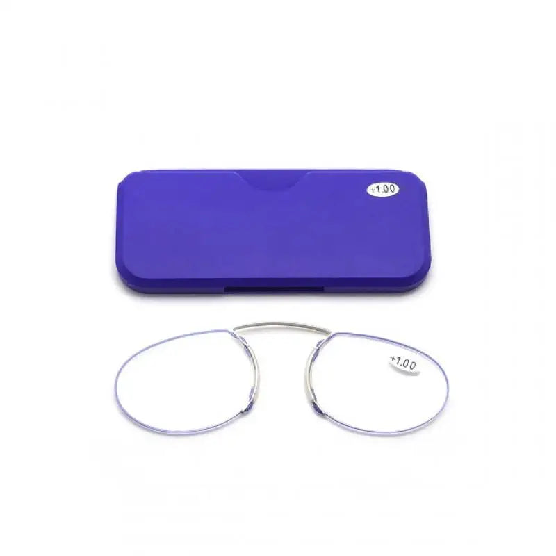 Nose Clip Ultra Light Elderly Glasses Card Style Magnifying Reading Glasses for Men Women Portable Tr Frameless Reader Glasses Peaceful Pleasures Health and Wellness