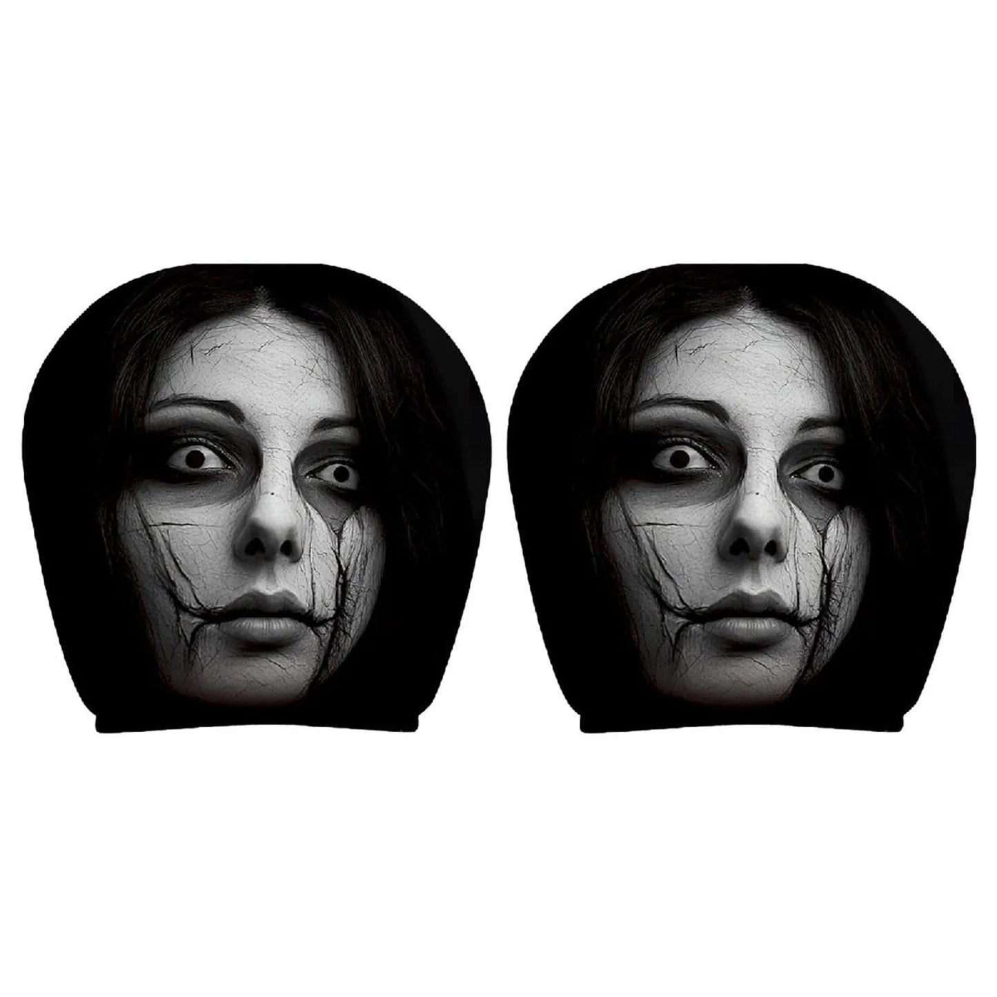 2Pcs Car Print Headrest Cover Lightweight Seat Headrest Protector Washable Stylish Interior Decor for Daily Humorous Decorations Peaceful Pleasures Health and Wellness C 2PC