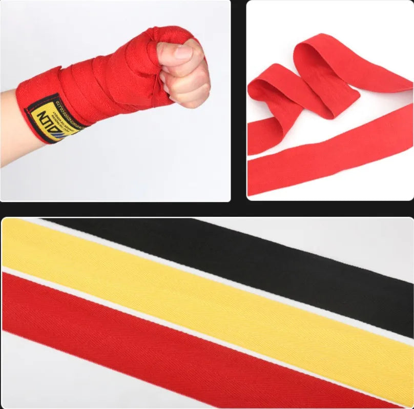 Sports Sweat Absorbent Cotton Wrap Hand Tie Bandage Boxing Gloves MMA Punching Bag Training Cotton Straps Peaceful Pleasures Health and Wellness