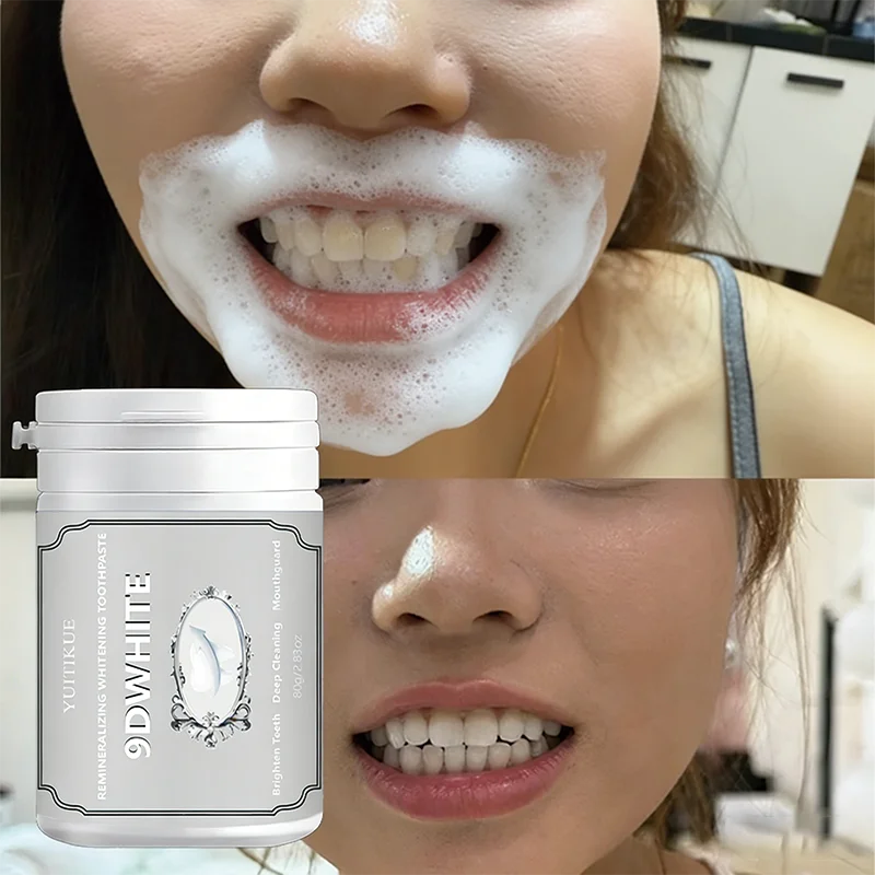 Yuitikue 9D White Remineralizing Whitening Toothpaste, 80g Deep Cleaning Toothpaste for Teeth Brightening & Oral Care Peaceful Pleasures Health and Wellness