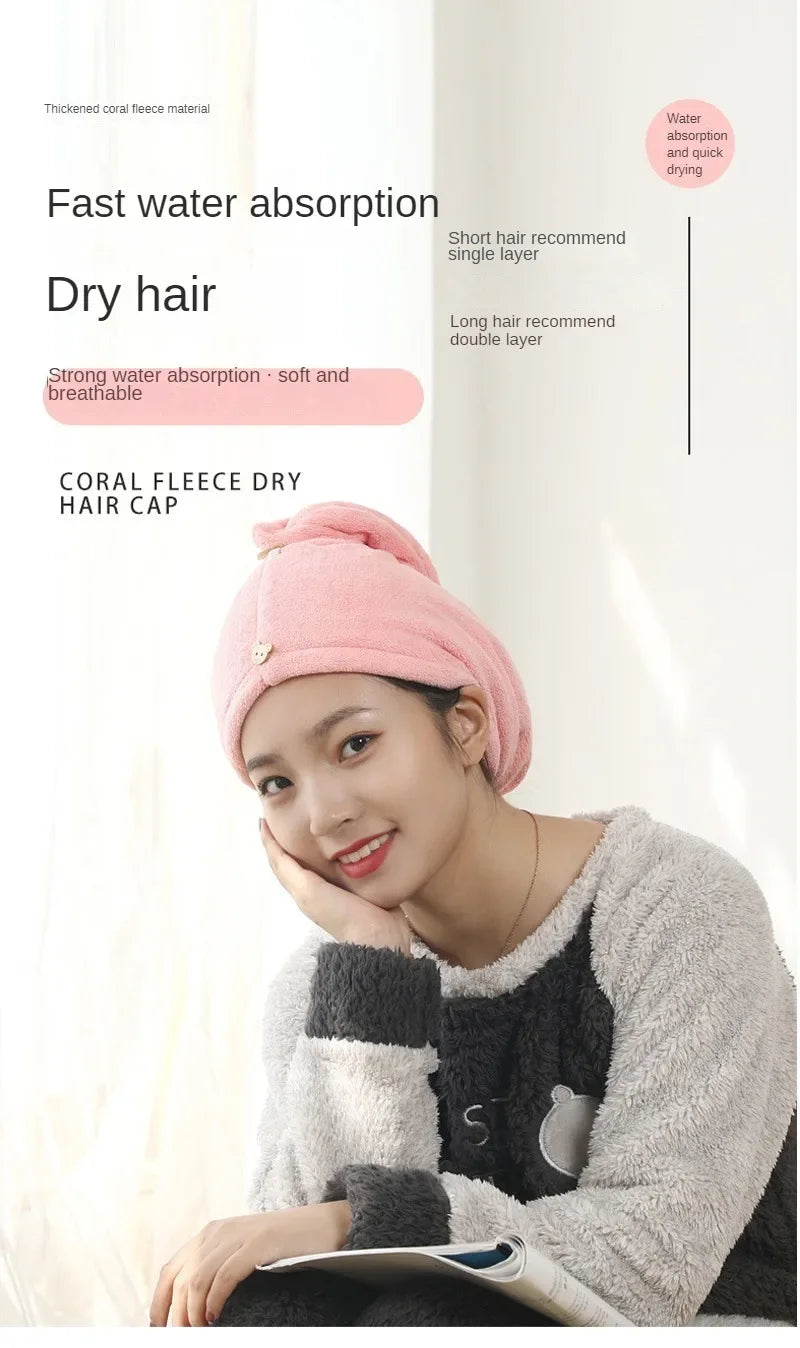 Satin Silk Bonnet & Quick-Dry Hair Towel Wrap for Women