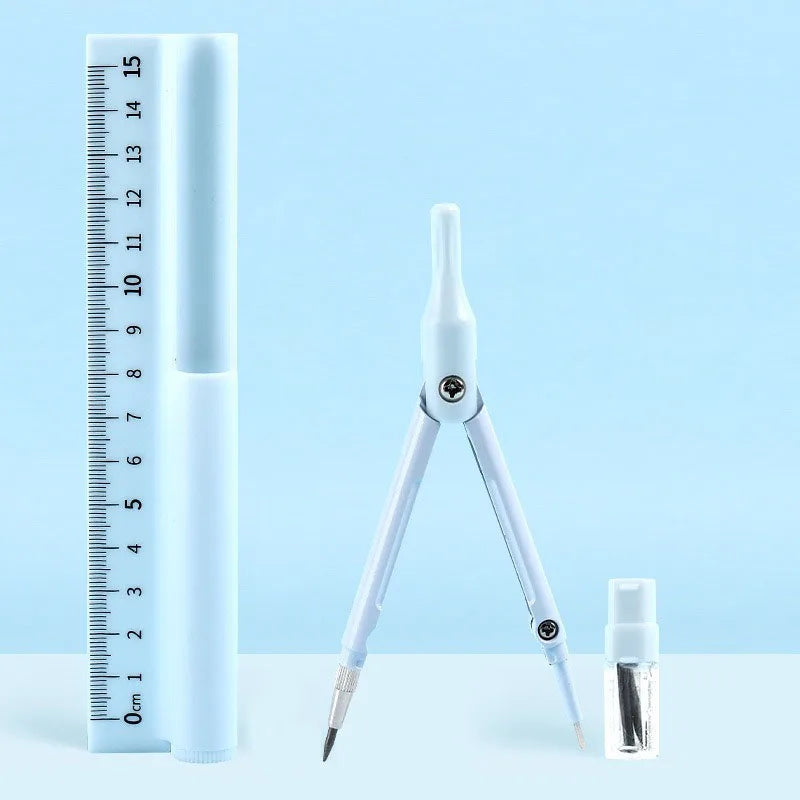 Multi Functional Compass Ruler Pencil Three One Student Specific Exam