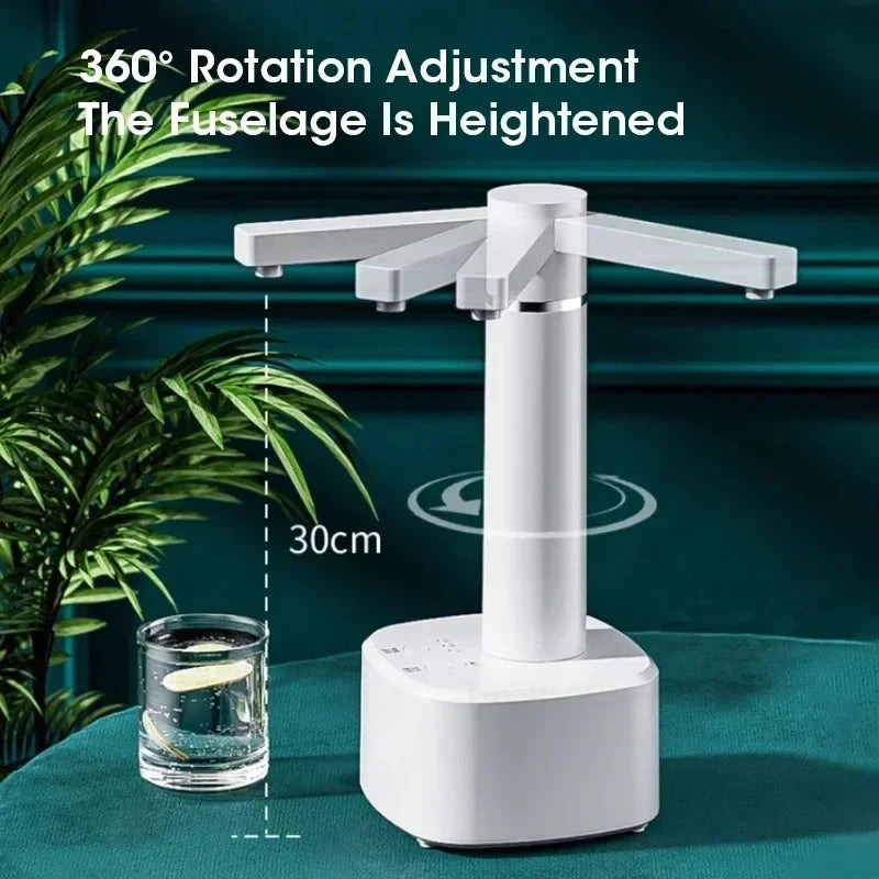 3-gear Electric Water Gallon Bottle Automatic Water Dispenser USB Pump Dispenser Water Bucket Suction Device, Desktop Water Pump Peaceful Pleasures Health and Wellness