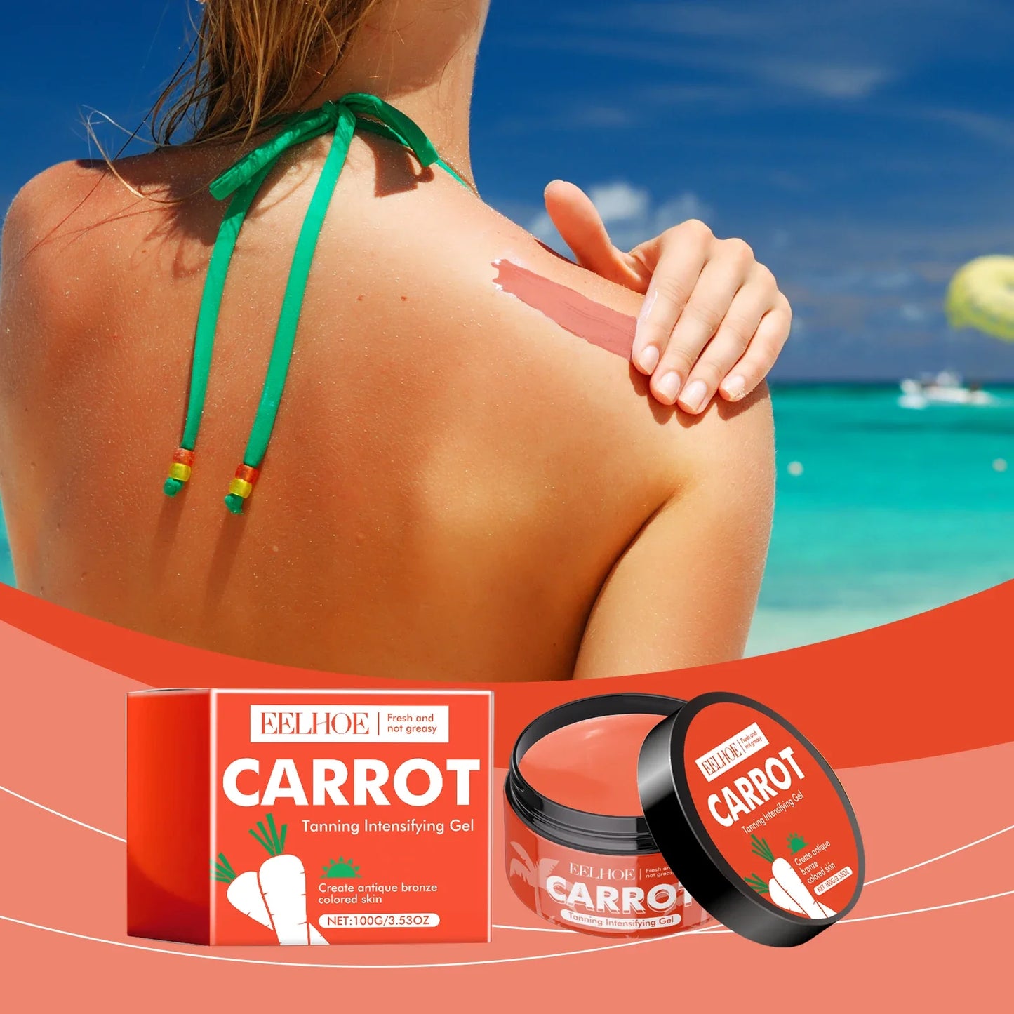 EELHOE Carrot Tanning Intensifying Gel – Self Tan & Bronze