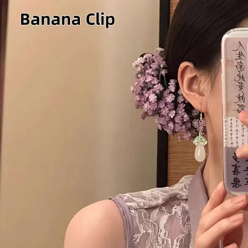 Baby's Breath Flower Hair Clip – Elegant Bridal Hairpin