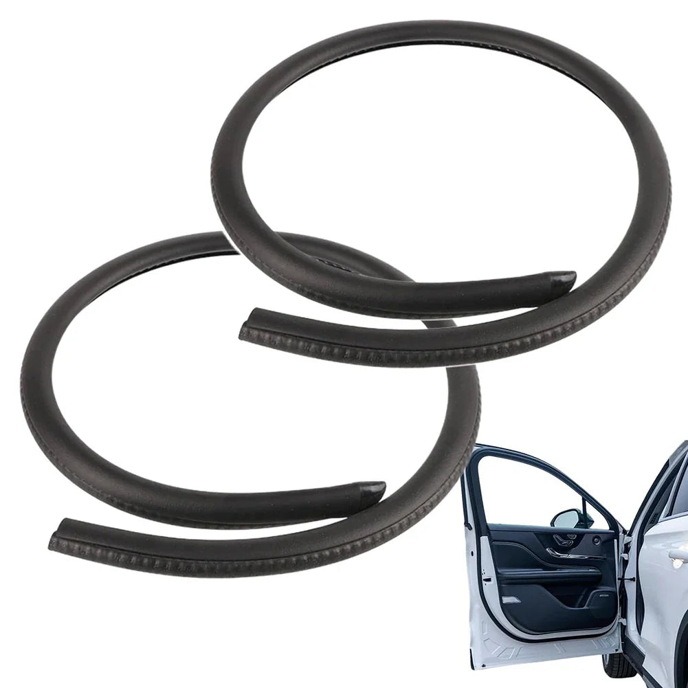 Vecligt EPDM Car Door Weatherstrip Seal Strip – 2m Pair