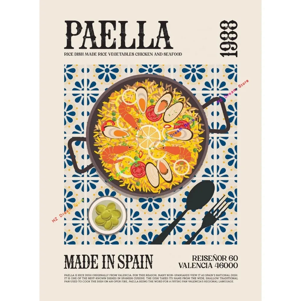 Ramen Food Traditional Asian Dumplings Noodle Soup Italian Pizza Mexican Food Tacos Sushi Bar Food Print Posters Kitchen Deco Peaceful Pleasures Health and Wellness 10 50x70cm