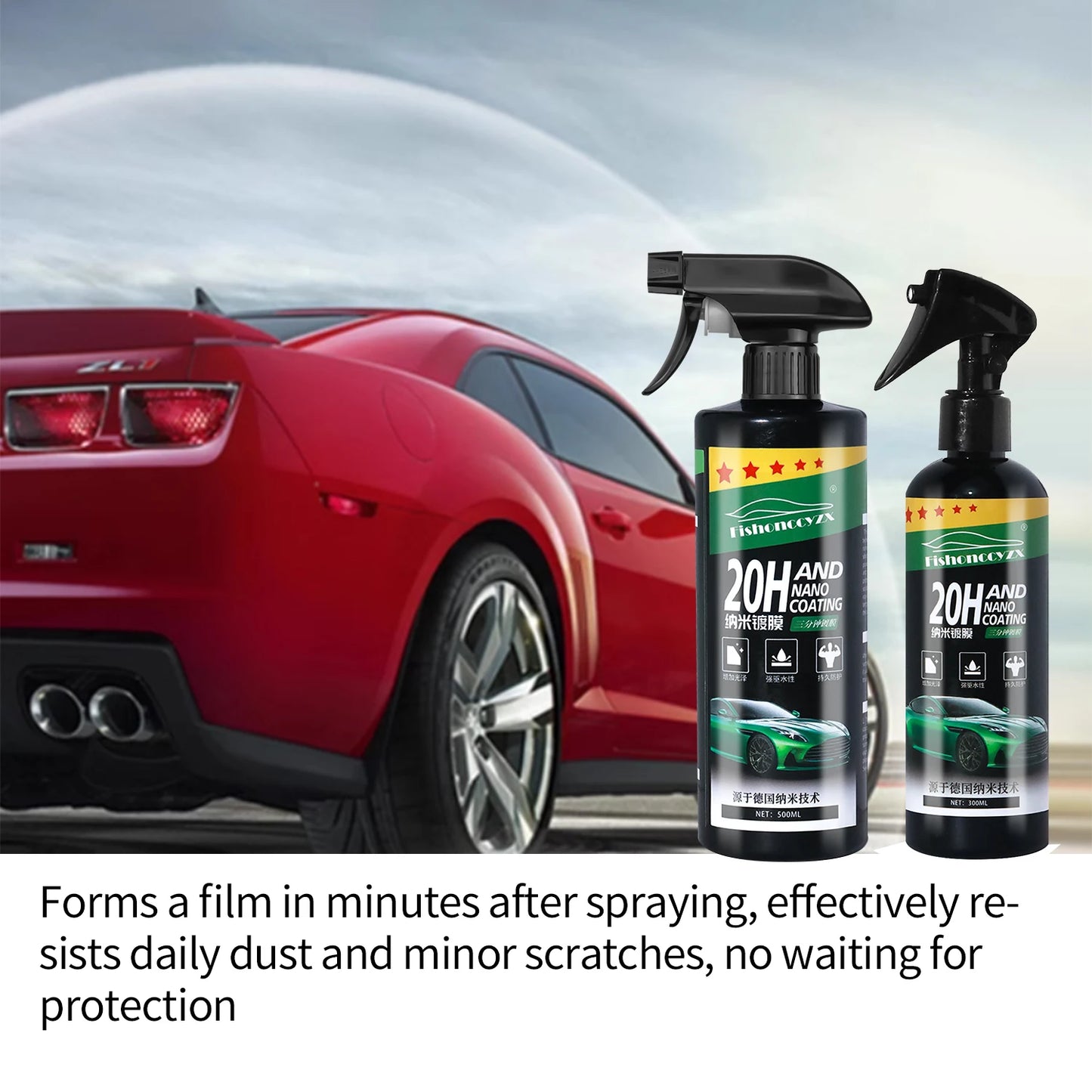 20H Nano Ceramic 500ml Car Coating Auto Detailing Products Liquid Spray Polish Wax Film Paint Care Protector Kit Accessories Peaceful Pleasures Health and Wellness