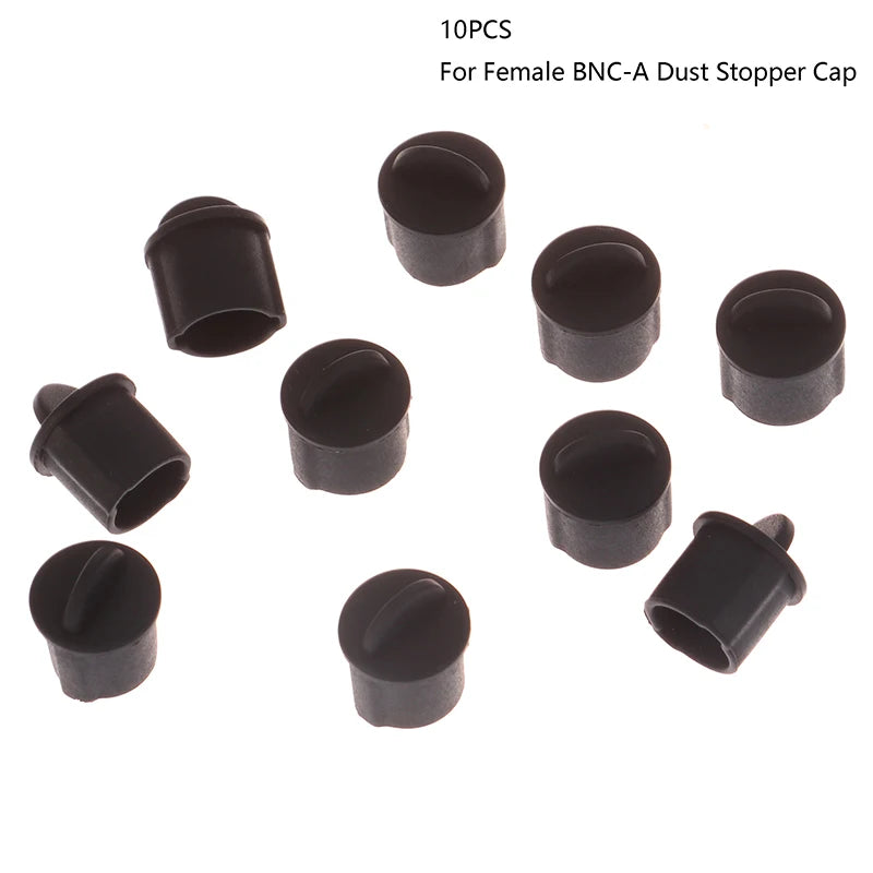 New Uxcell 10pcs Silicone BNC Anti-Dust Stopper Cap Cover for Female Jack Black Inside Install Dia 9.5 mm - 11 mm Peaceful Pleasures Health and Wellness