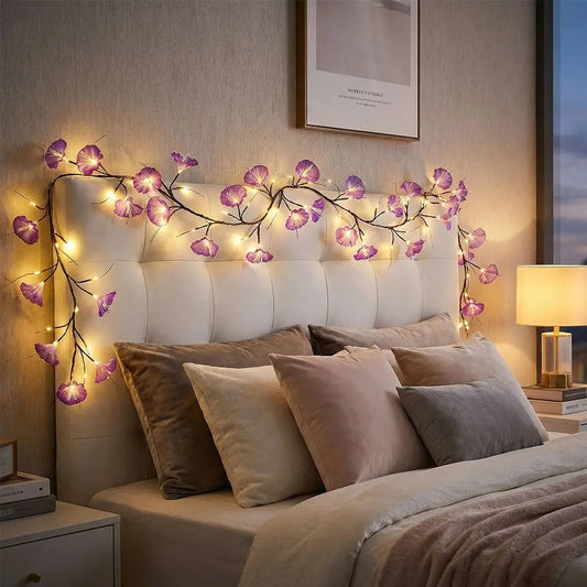 Bendable LED Vine Lights – Flower & Leaf, IP55 Waterproof, 36 LEDs Decorative LED Lights Oasis Select