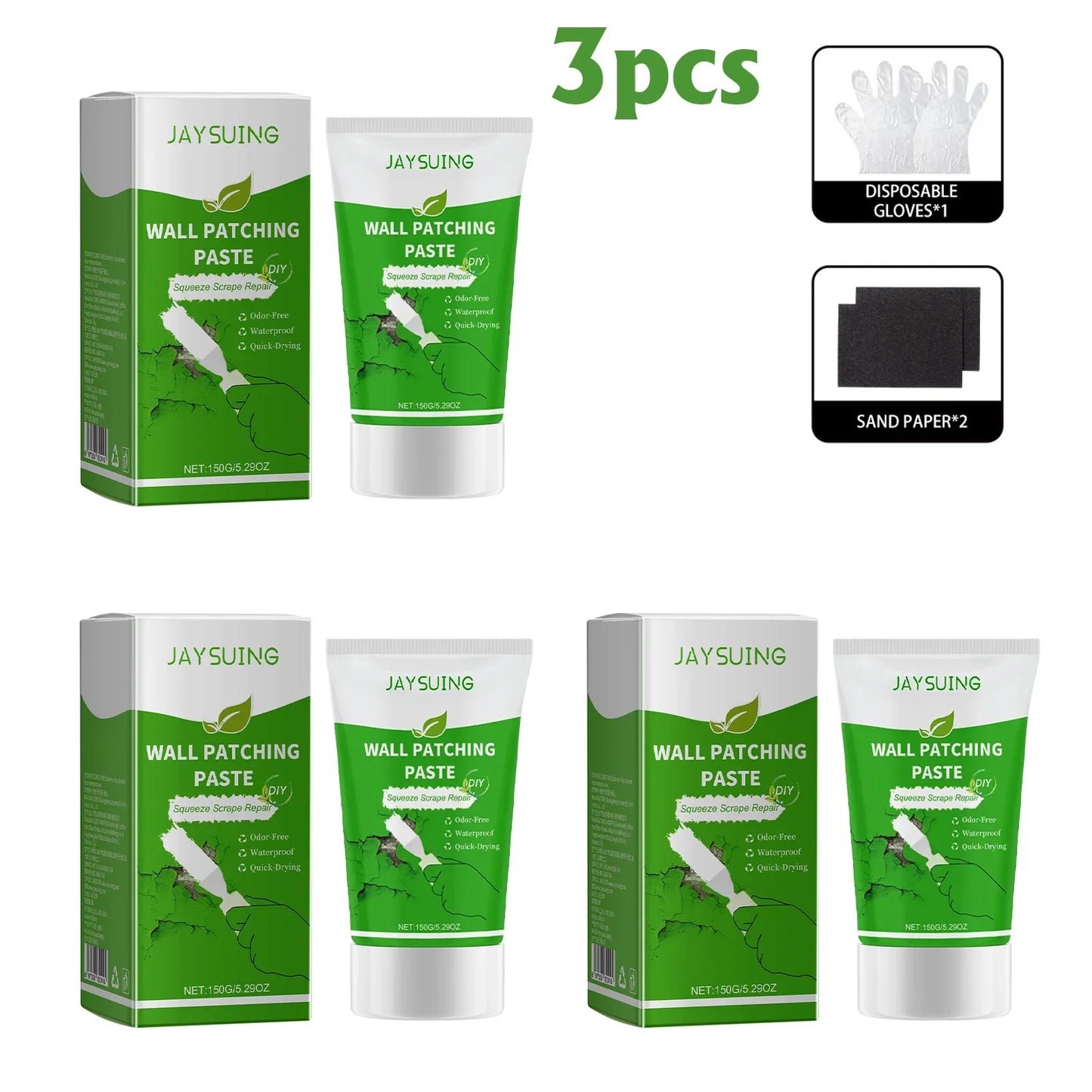 Jaysuing Wall Patching Paste – Fix Cracks, Holes & Scratches