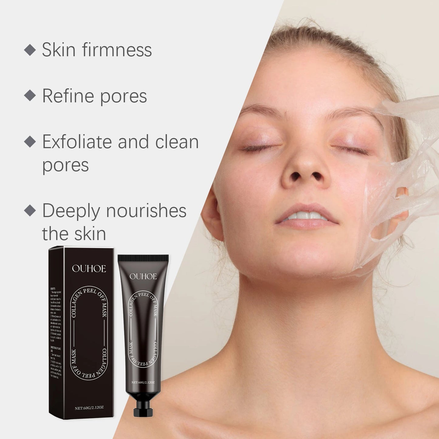 Hyaluronic Acid Collagen Peel-Off Face Mask | 60g