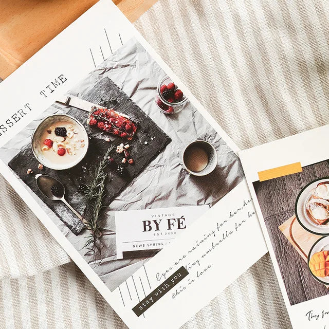 Day Night Kitchen Love Food Postcard Warm Breakfast Print Greeting