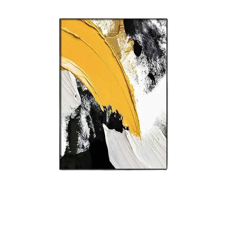 3D Hand Painted Abstract Canvas Painting, Blue, Red, Black, White, Yellow, Modern Mural Art, High Quality, Hand Drawn, Acrylic Peaceful Pleasures Health and Wellness Without frame 4 90x120cm