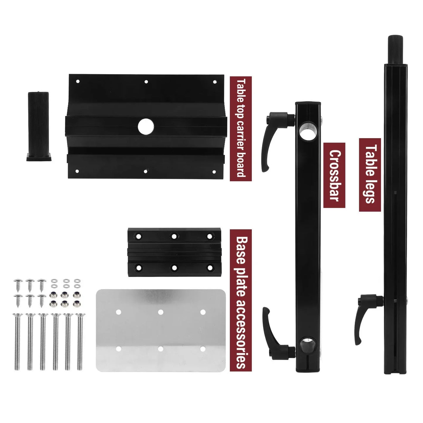 360 Rotation Smooth Appearance Bracket Motorhome RV Table Leg Base