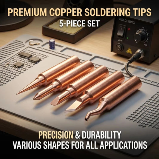 5Pcs 900M Pure Copper Soldering Iron Head Set Inside Hot Bare Copper Electric Soldering Iron Welding Tools for Electronic Repair Peaceful Pleasures Health and Wellness