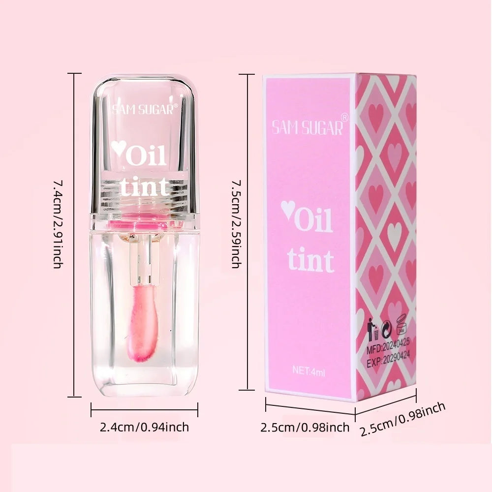 4 Color Clear Warm Change Pearl Lip Oil Moisturizing Nourishing Lip Gloss Lighten Lip Lines Lip Plumping Honey Peaceful Pleasures Health and Wellness