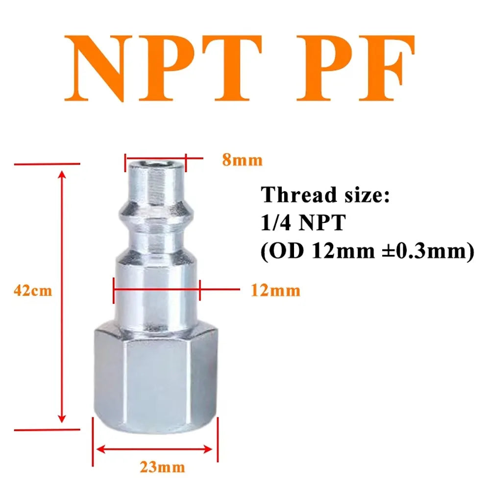NPT 1/4 Quick Release Pneumatic Fitting Connector – US Type