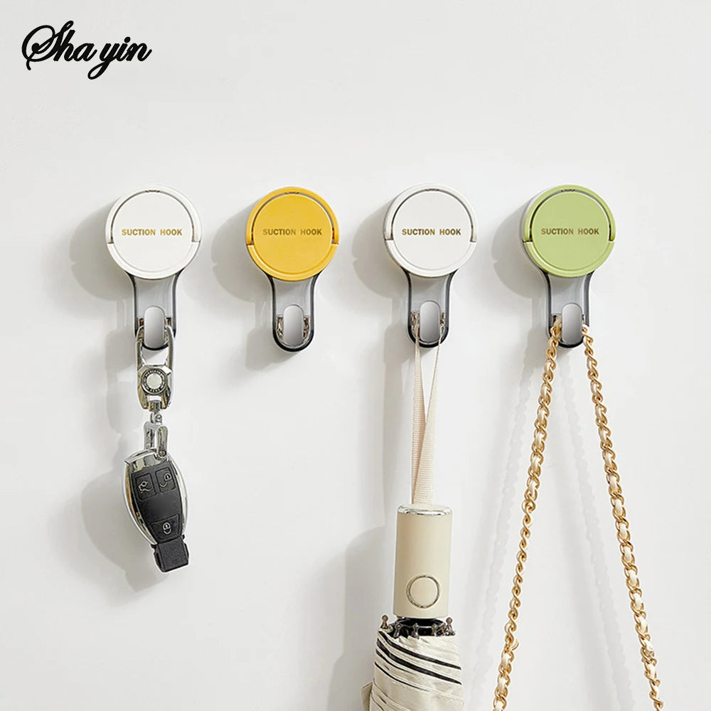 Creative suction cup hook, no punching, bathroom door, no trace, vacuum adhesive hook, kitchen storage rack Peaceful Pleasures Health and Wellness