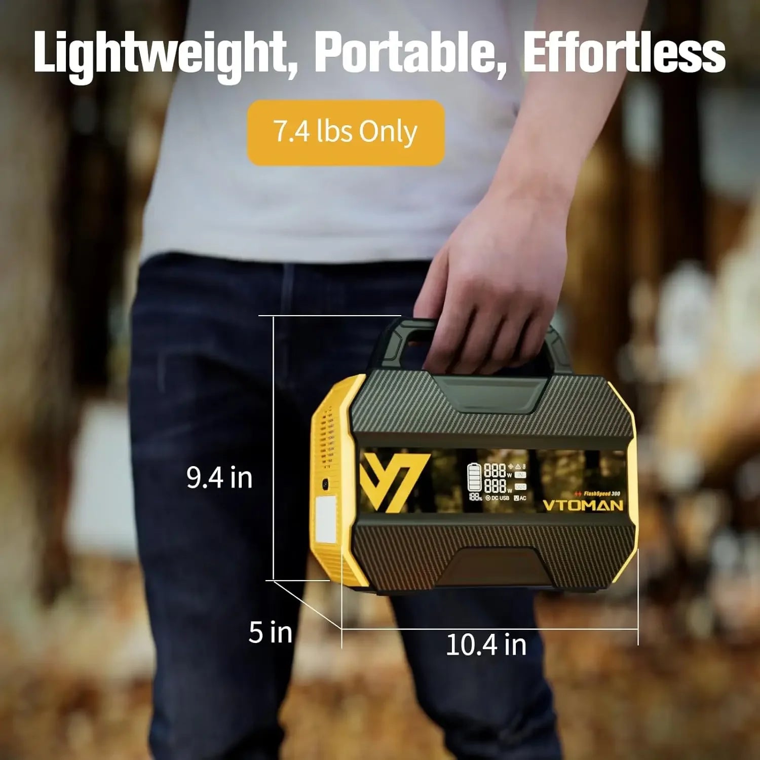 300W Portable Power Station, 230Wh LiFePO4 Battery with 3000 Cycles, Fast Charge for Camping, Home Backup Peaceful Pleasures Health and Wellness