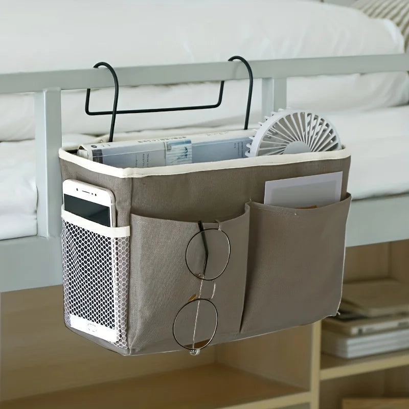 Bedside Hanging Storage Bag Basket Organizer – Dorm & Bedroom