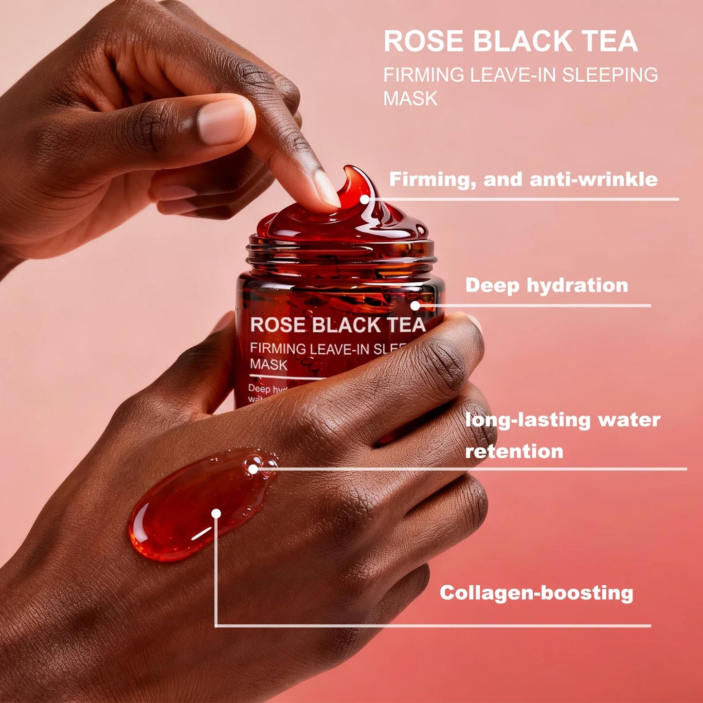 Rose Black Tea Overnight Sleeping Mask – Hydration & Glow