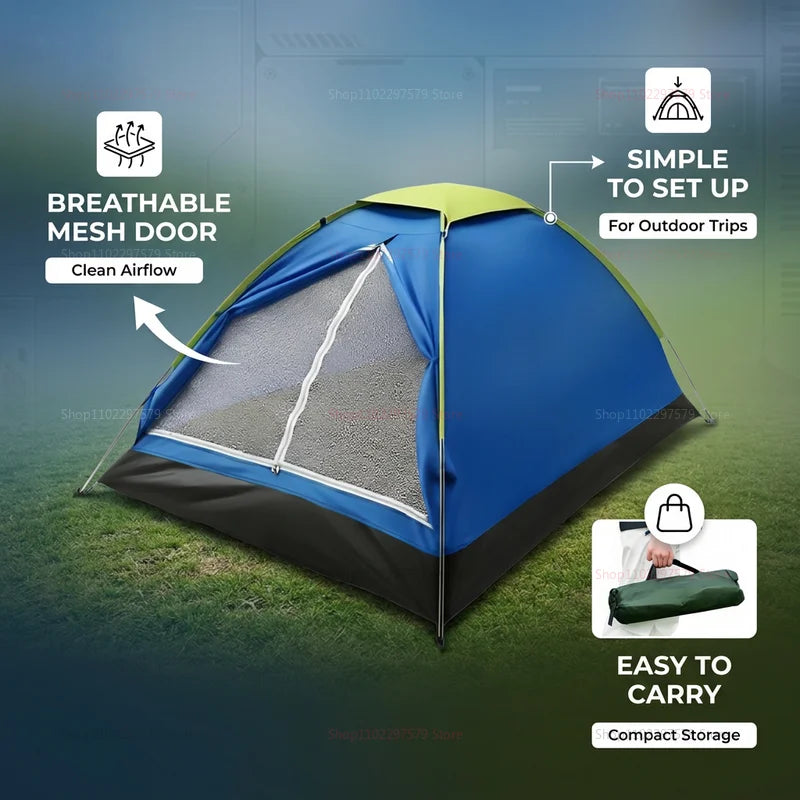 Ultralight Camping Tent for Hiking Shelter 2 Person Dual-layer Door Weatherproof Backpacking Equipment—Ideal for Adventures Peaceful Pleasures Health and Wellness