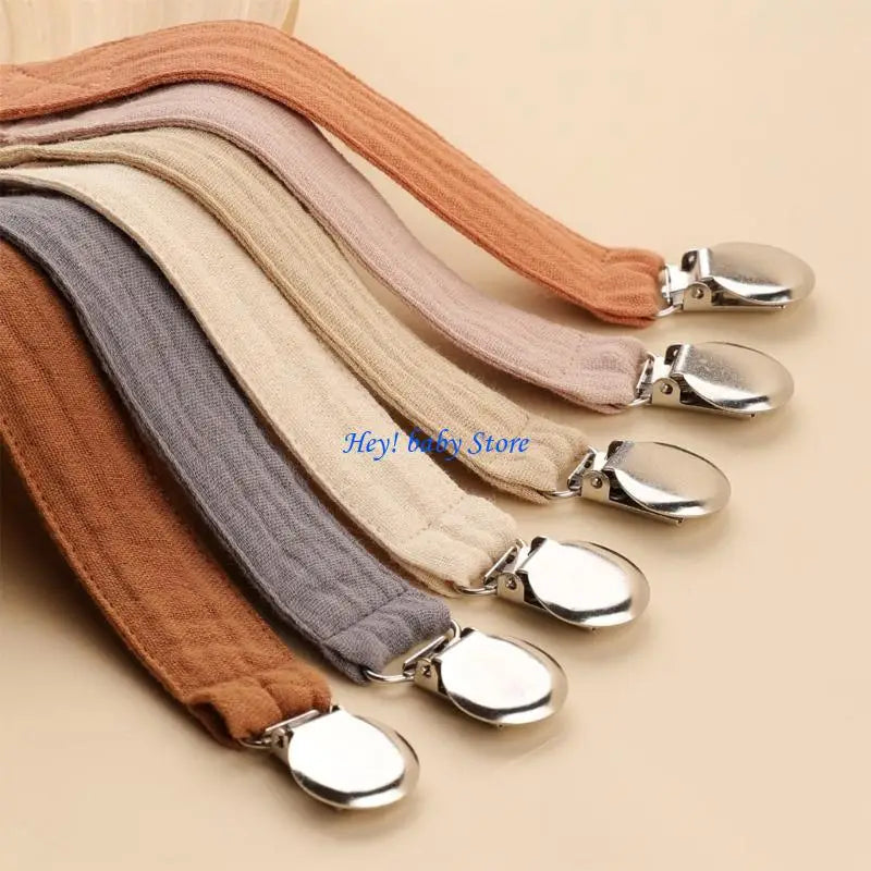 6-Pack Baby Pacifier Clips & Soother Chain Straps | Newborns