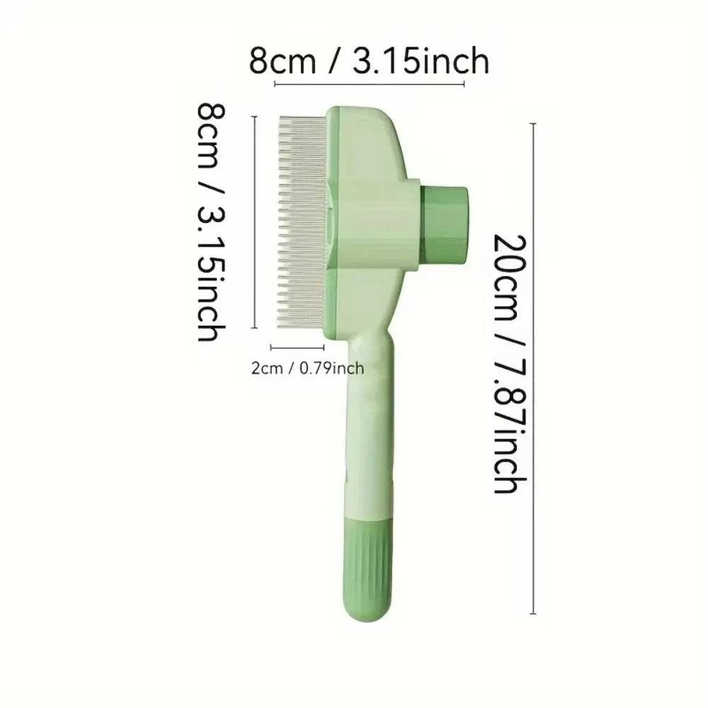 Self-Cleaning Steel Dog Comb – Detangling & Hair Removal Tool Dog Grooming Comb Peaceful Pleasures Health and Wellness