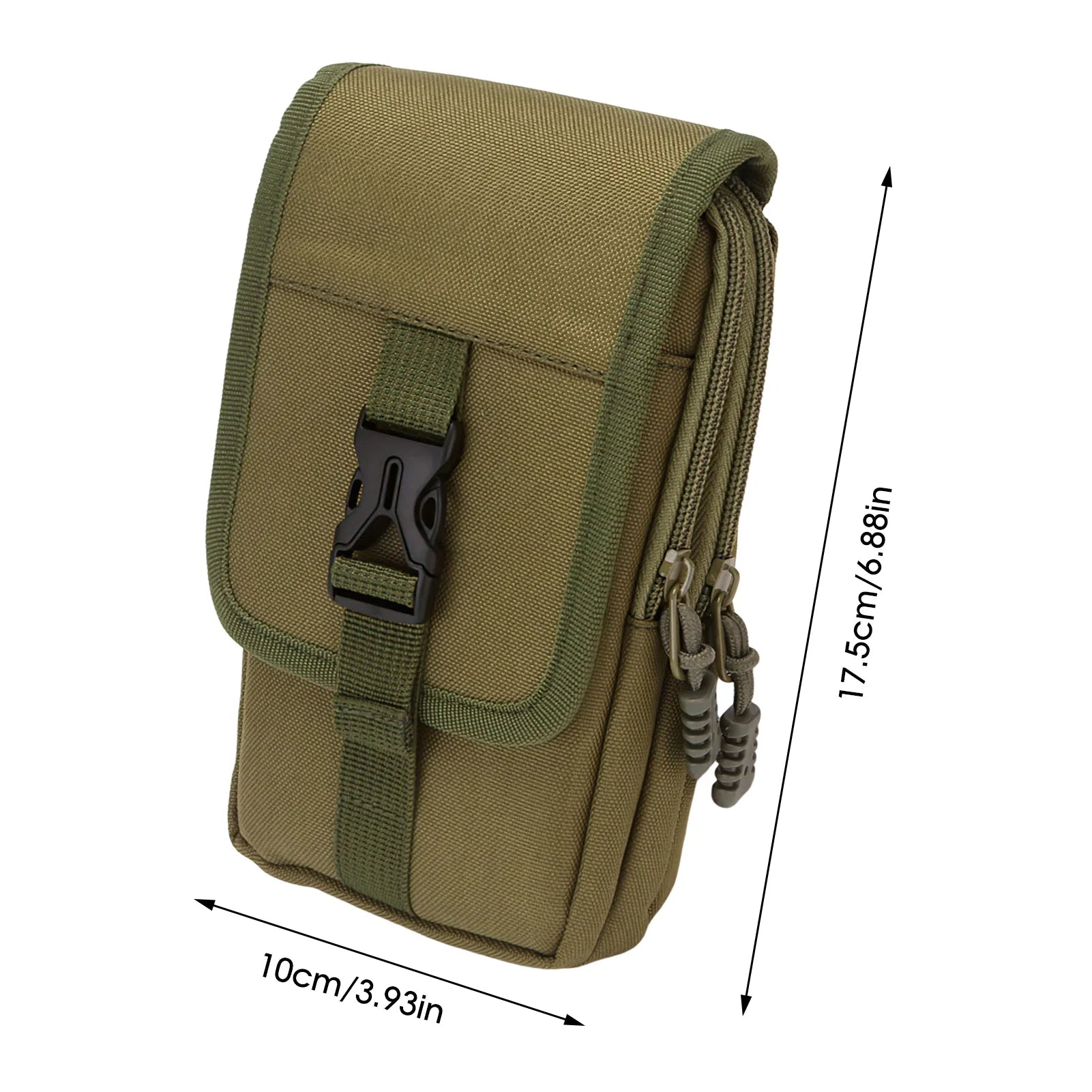 Small Hiking Daypack Waist Pack Smooth Zipper Closure Vertical Waist Pack for Everyday Workout Traveling Hiking Peaceful Pleasures Health and Wellness