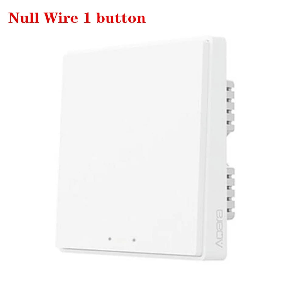 Original Aqara D1 Smart Wall Switch Zigbee Wired/Wireless Wall Switch 1/2/3 Button Switches For Mijia Mi Home APP Apple Homekit Peaceful Pleasures Health and Wellness null wire 1 button