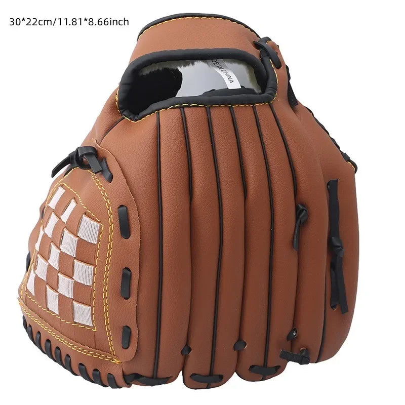Baseball & Softball Glove Kids & Adults Left Hand | Sizes 9.5–12.5 Baseball Softball Glove Peaceful Pleasures Health and Wellness Brown 12.5in