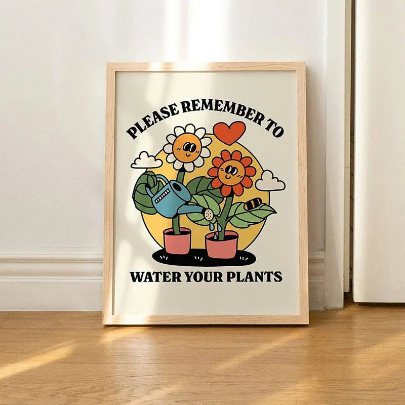 1pc Green Botanical Leaves Interior Art Print Houseplants Nature Indoors Canvas Wall Home Decor Calming Poster Foliage and Plant Peaceful Pleasures Health and Wellness 1 40x60cm Unframed