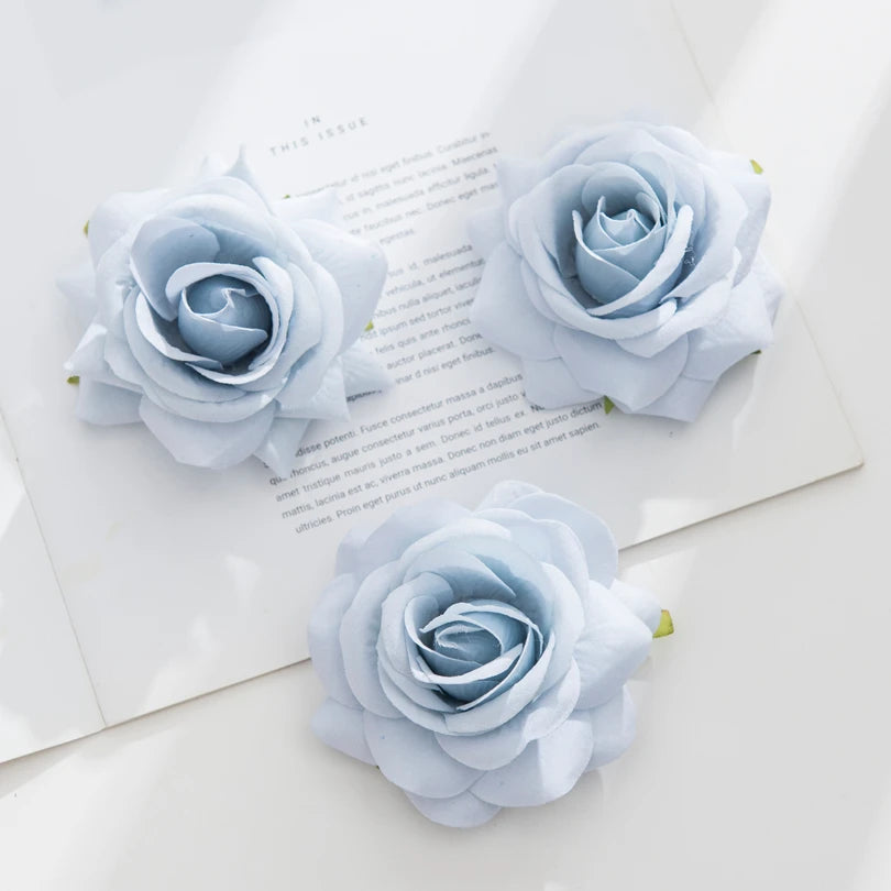 Silk Rose Artificial Flower Heads – Wedding, DIY & Home Decor