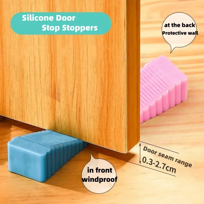 Silicone Door Stop Wedge – Non-Slip Floor Door Stopper