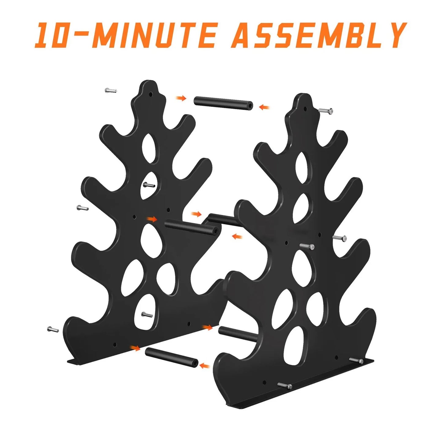 3-Tier Dumbbell Rack Stand – Compact Home Gym Storage
