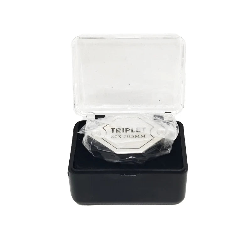 10x 20x 30x Jewelry Diamond Loupe Magnifier Tool Eye Magnifier Magnifying Glass Equipments Triplet Jewelers Eye Triplet Glass Peaceful Pleasures Health and Wellness 5