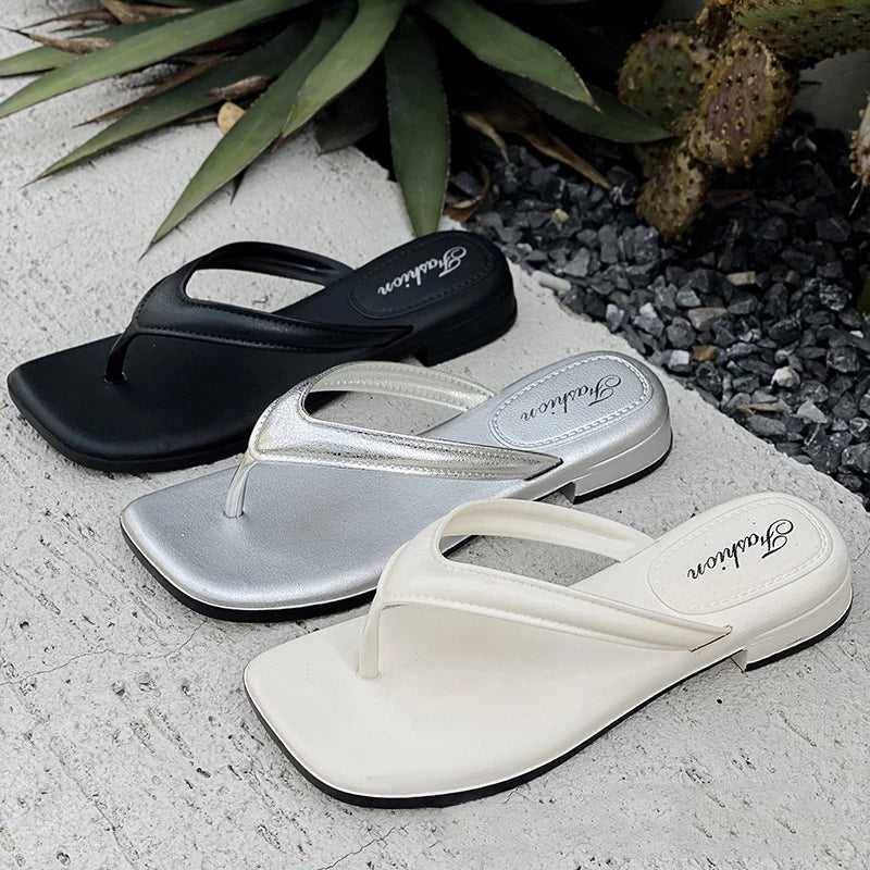 Women's Lightweight Flat Flip-Flop Slippers | Non-Slip Sandals