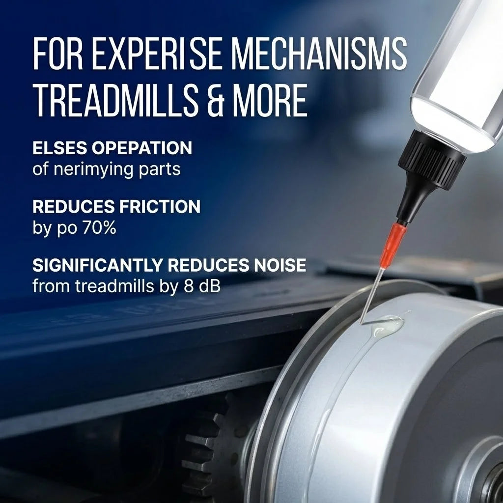 Treadmill Lubricant 100% Silicone Belt Oil Universal Maintenance Lube Home Gym Fitness Machine Reduce Friction & Noise Peaceful Pleasures Health and Wellness