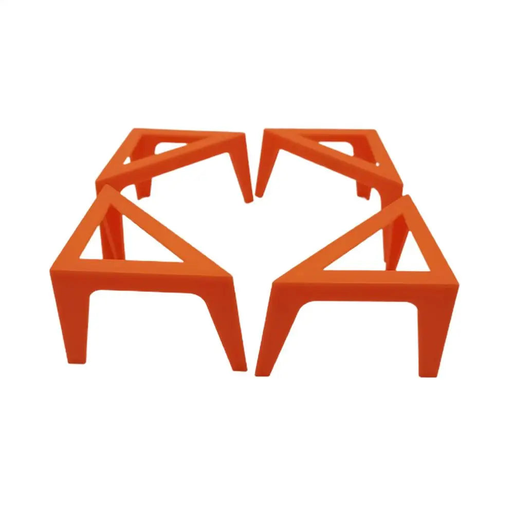 4pcs Canvas Stands for Acrylic Paints Pouring Painter Feet Risers Support Stand Paint Stands for Canvases Peaceful Pleasures Health and Wellness Orange