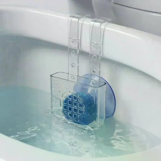 Clear Acrylic Toilet Tank Cleaning Tablet Holder with Hooks Toilet Tablet Holder Peaceful Pleasures Health and Wellness