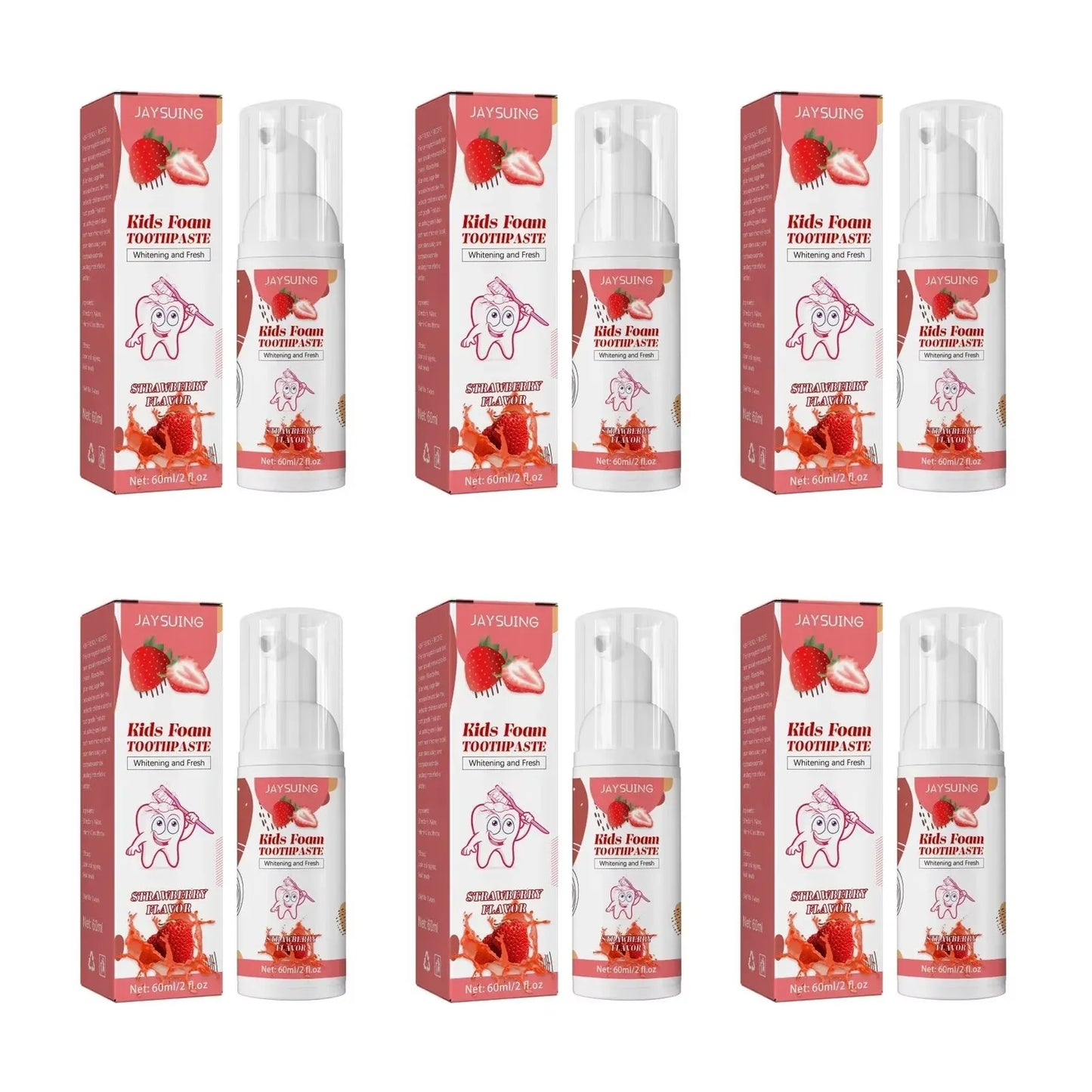 Kids Foam Toothpaste – Whitening, Stain Removal & Gum Care