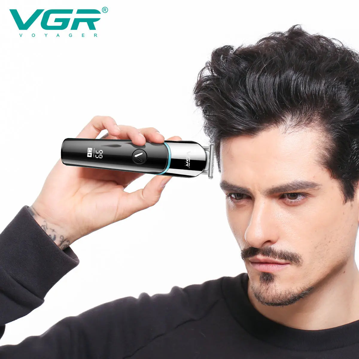 VGR V-291 Rechargeable Hair Clipper Beard Trimmer Cutting Machine Professional Electric Hair Trimmer Cordless for Men Peaceful Pleasures Health and Wellness