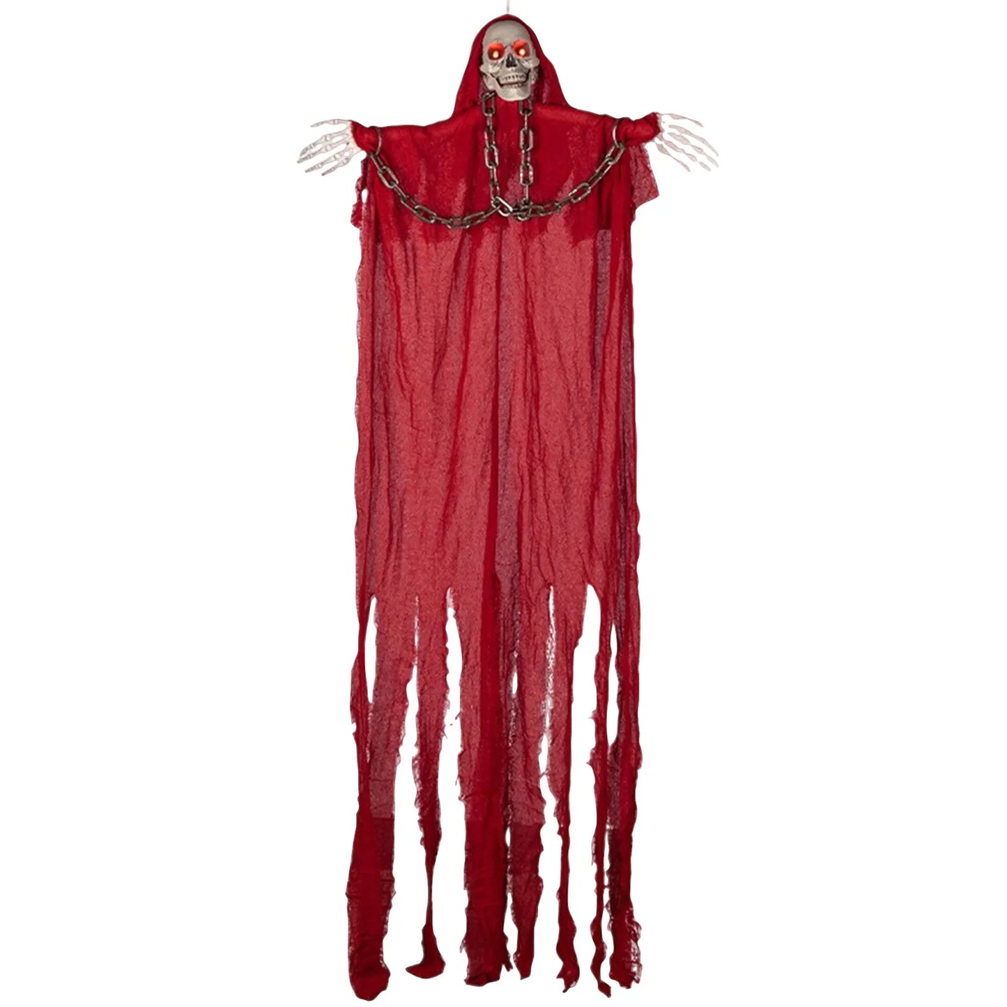 Hanging Grim Reaper Skeleton Glow in Dark Outdoor Halloween Prop