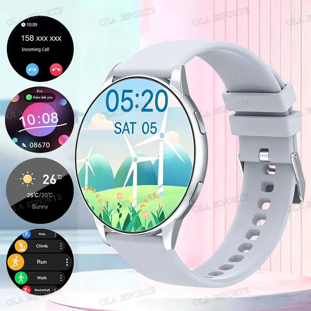 Men Women Sports Smart Watch 1.52" Screen Voice Call Smartwatch Heart Rate Sleep Monitoring Smart Notifications Message Preview Peaceful Pleasures Health and Wellness 3 Smartwatch