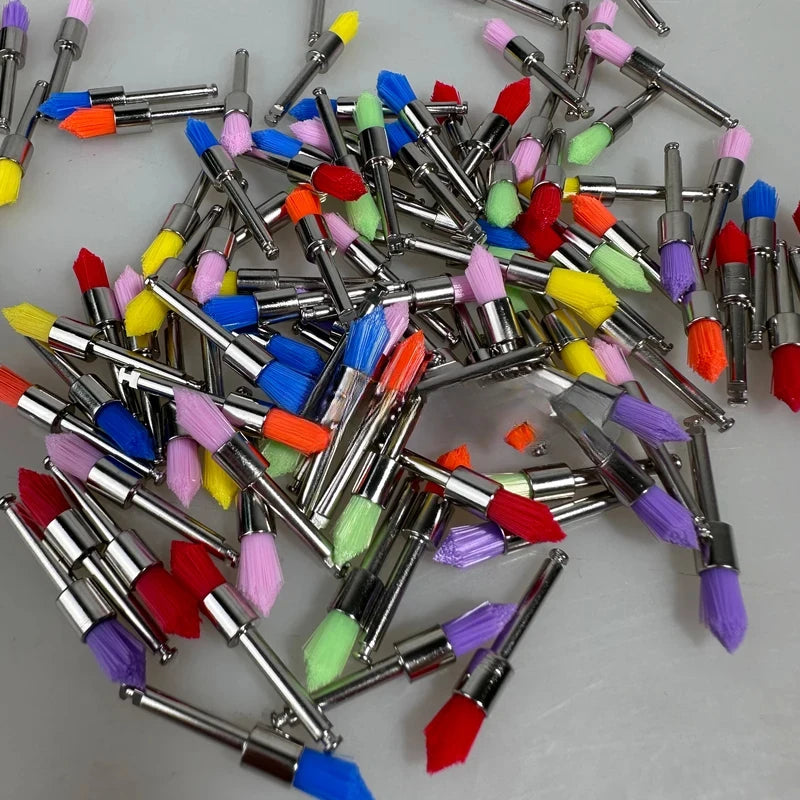 100pc Disposable Dental Prophy Polishing Brushes Latch Type