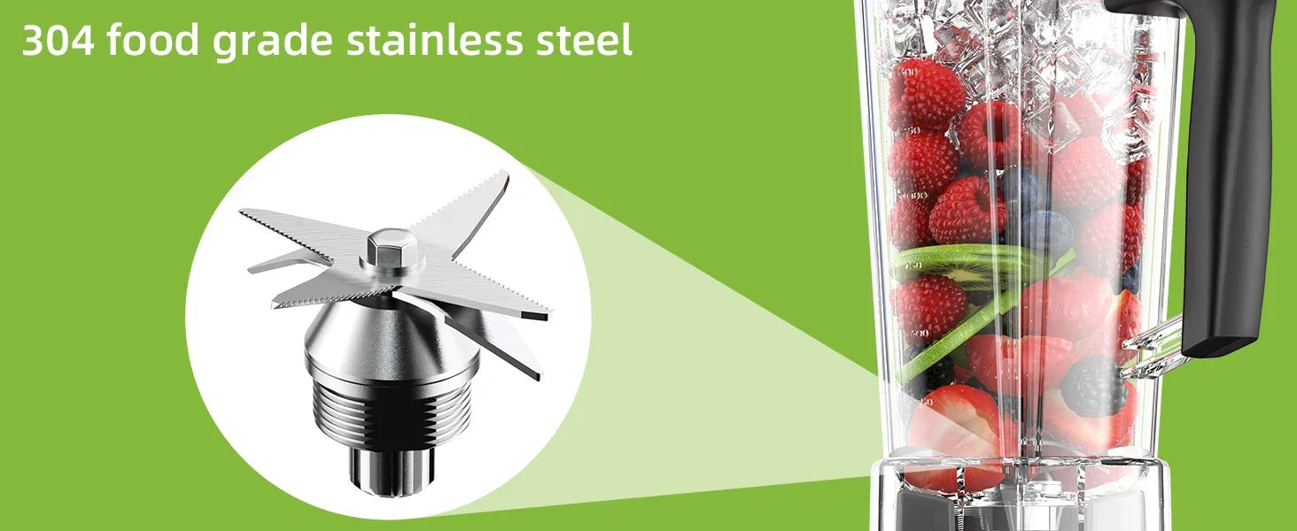 BioloMix 3HP 2200W Heavy Duty Blender | 2L BPA Free Jar Blenders Peaceful Pleasures Health and Wellness