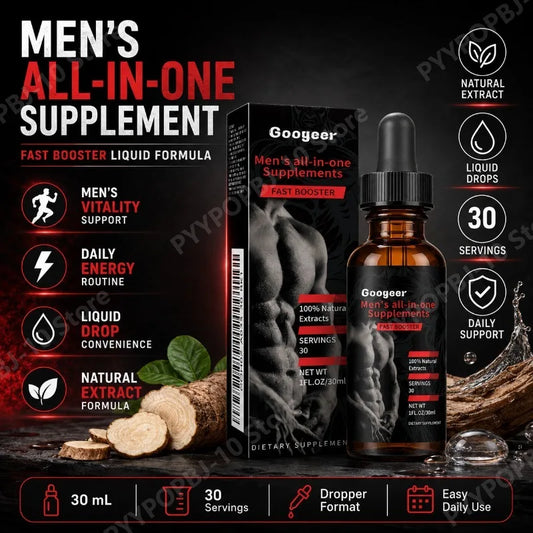 Googeer Men's Supplement Drops | Pueraria Lobata | 30 Servings Herbal Supplement Drops Peaceful Pleasures Health and Wellness