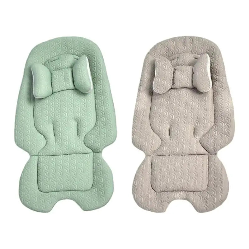 Baby Stroller Cushion Pad with Detachable Pillow | Breathable Cotton