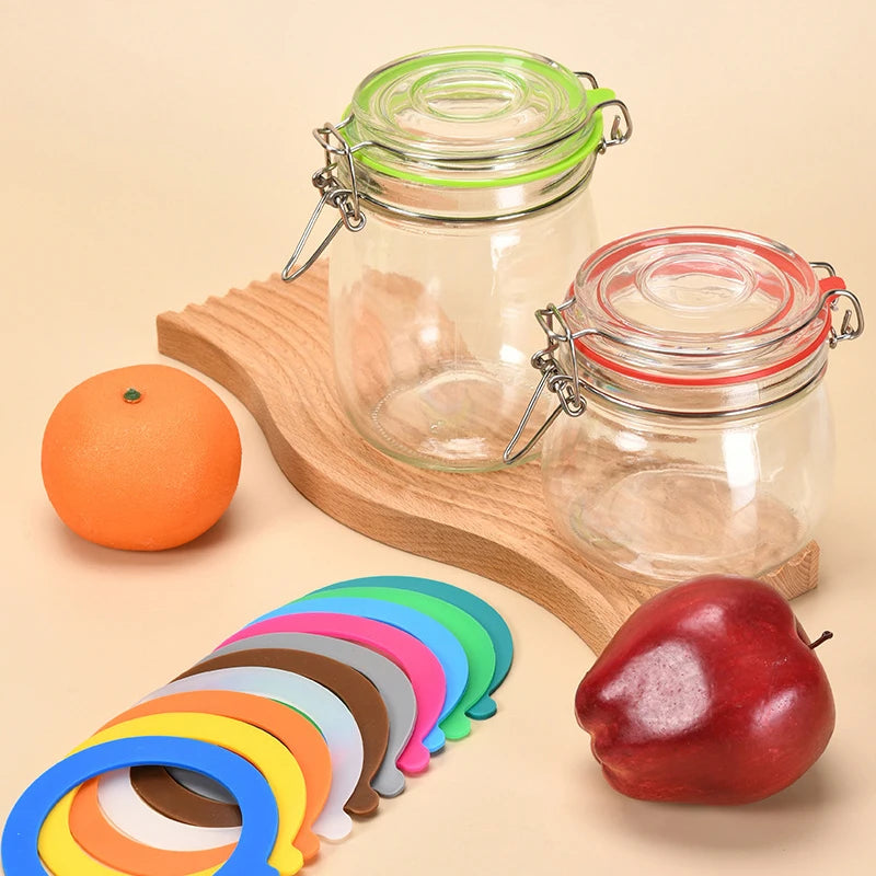 10-Pack Silicone Gaskets for Clip Top Glass Canning Jars Jar Sealing Gasket Peaceful Pleasures Health and Wellness
